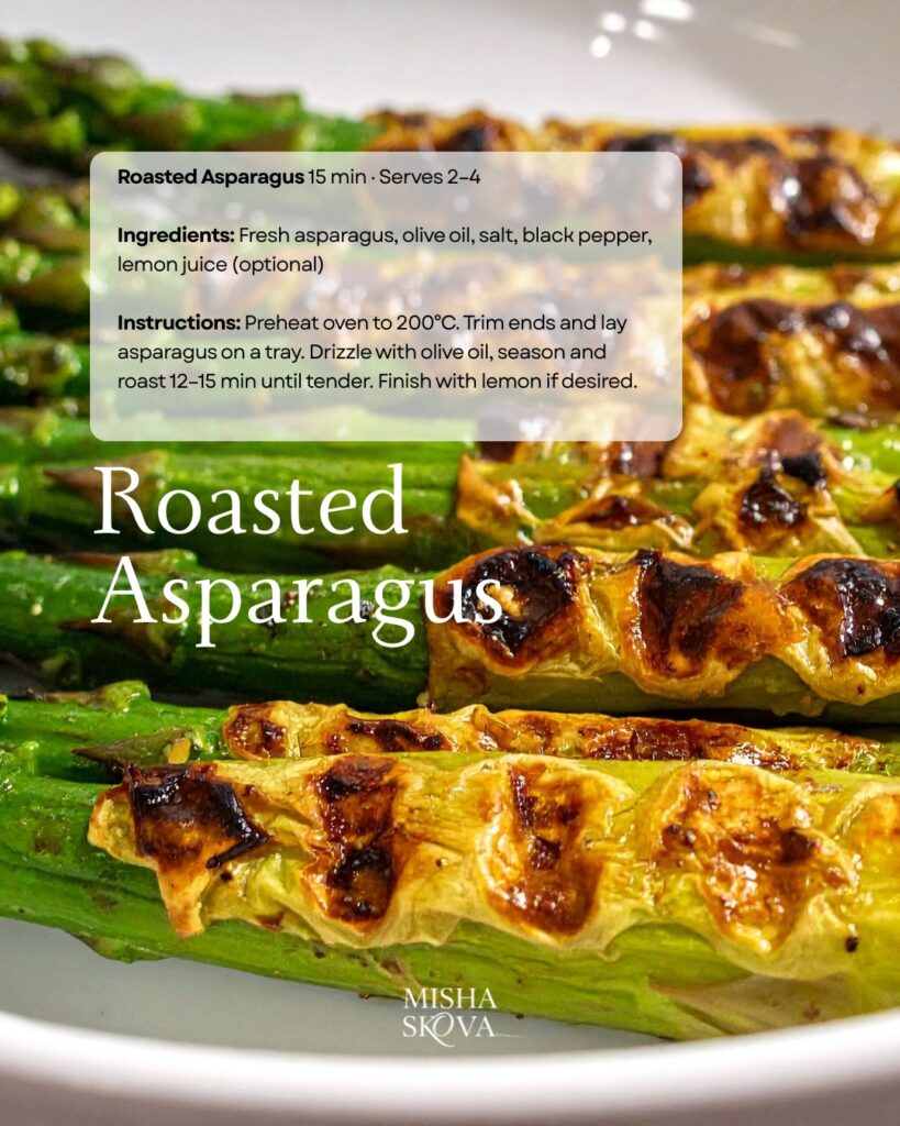 Wild salmon with roasted asparagus and sweet potato