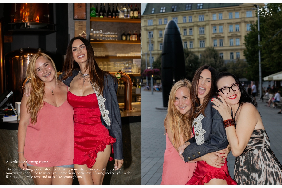 Birthday celebration with family and friends in Brno, Czech Republic