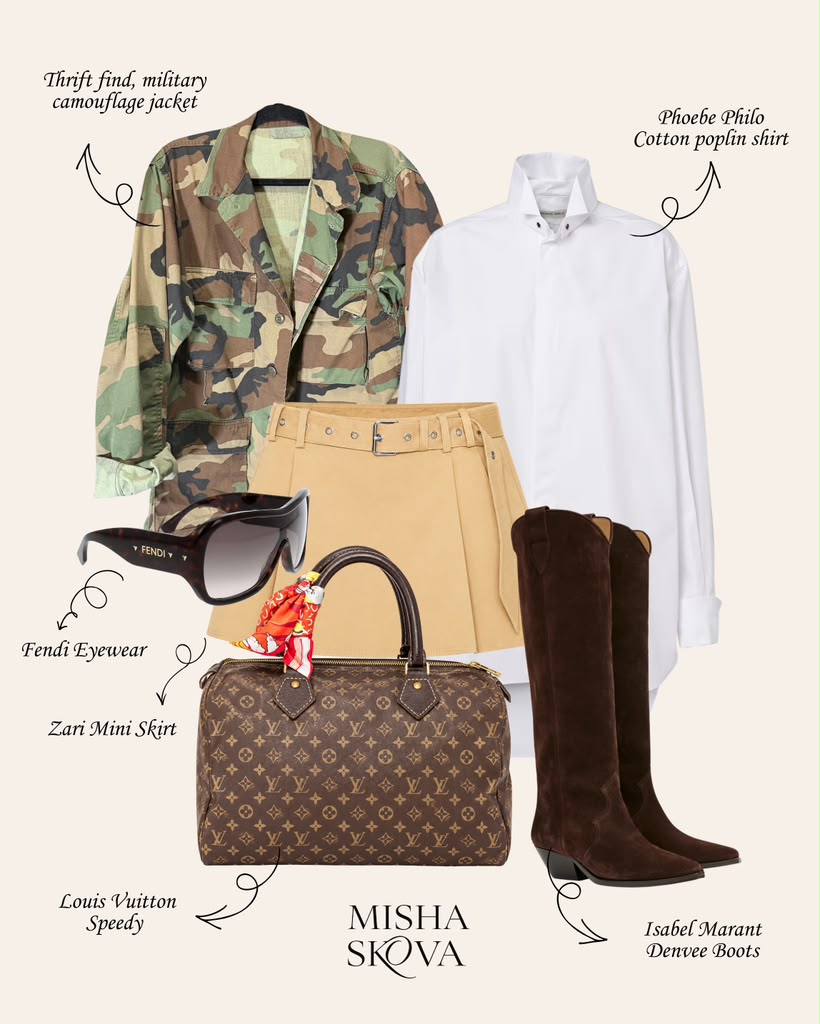 Camo jacket fall 2026 outfit inspiration